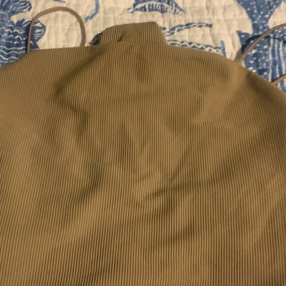 NWOT Good American 90s ribbed one piece size:1 (S) in Tan - Picture 10 of 11